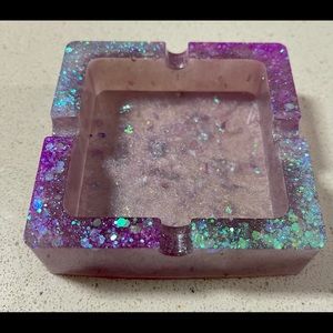 Purple ashtray or trinket dish